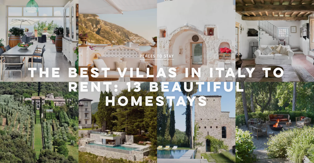 Conde Nast Best Italian Villas